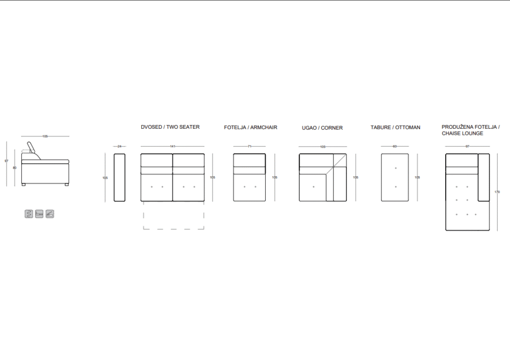 Ugaona garnitura Tara - Slika 5
