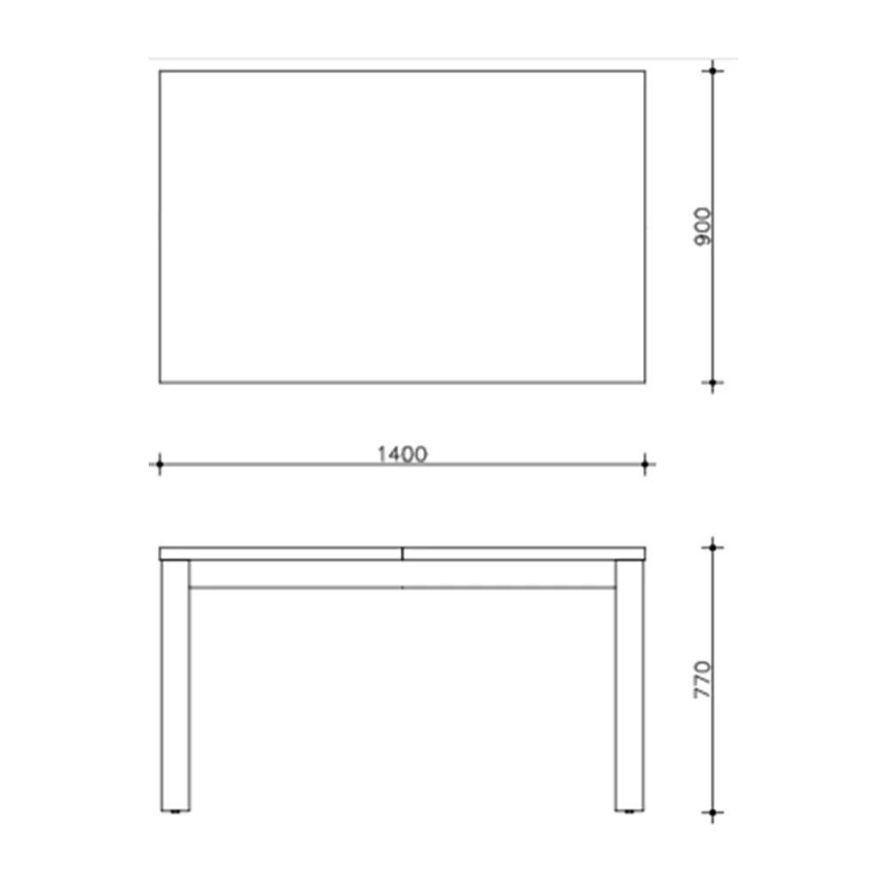 Trpezarijski sto Parma 140 - Slika 2